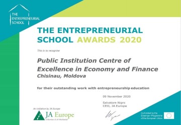 IP CEEF - „Școală Antreprenorială a anului 2020” Image